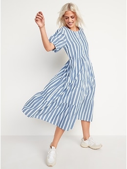 Old navy striped store swing dress