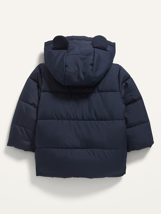View large product image 2 of 2. Unisex Frost-Free Hooded Puffer Jacket for Baby