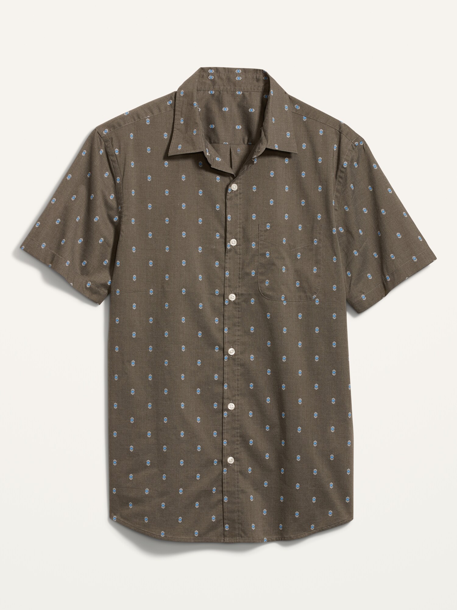 Printed Built-In Flex Everyday Short-Sleeve Shirt for Men | Old Navy