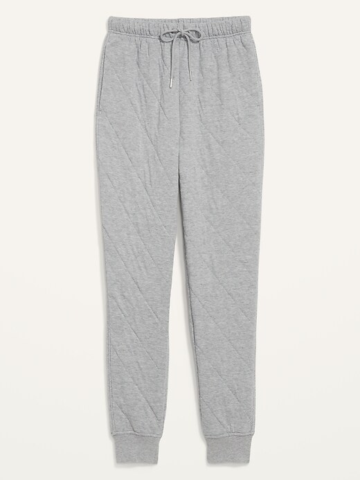 Image number 4 showing, Extra High-Waisted Quilted Jogger Sweatpants for Women