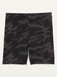 View large product image 4 of 4. High-Waisted Printed Biker Shorts For Women -- 6-Inch Inseam