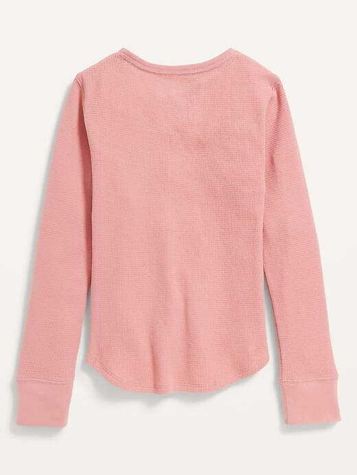 Long-Sleeve Thermal-Knit T-Shirt for Girls