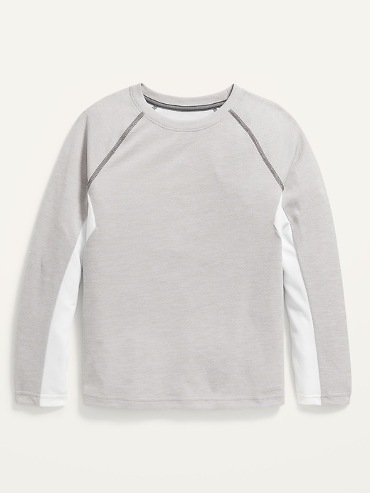 View large product image 1 of 1. Go-Dry Cool Long-Sleeve Mesh T-Shirt for Boys