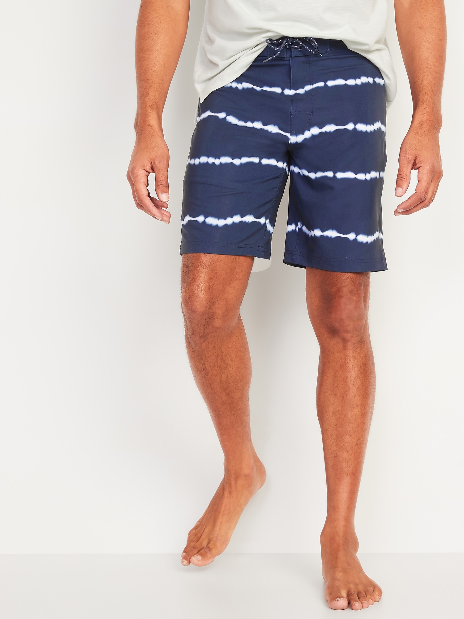 Printed Built-In Flex Board Shorts for Men -- 10-inch inseam