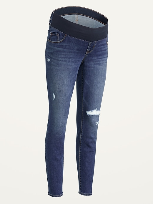 Image number 5 showing, Maternity Low-Panel Pop Icon Skinny Jeans