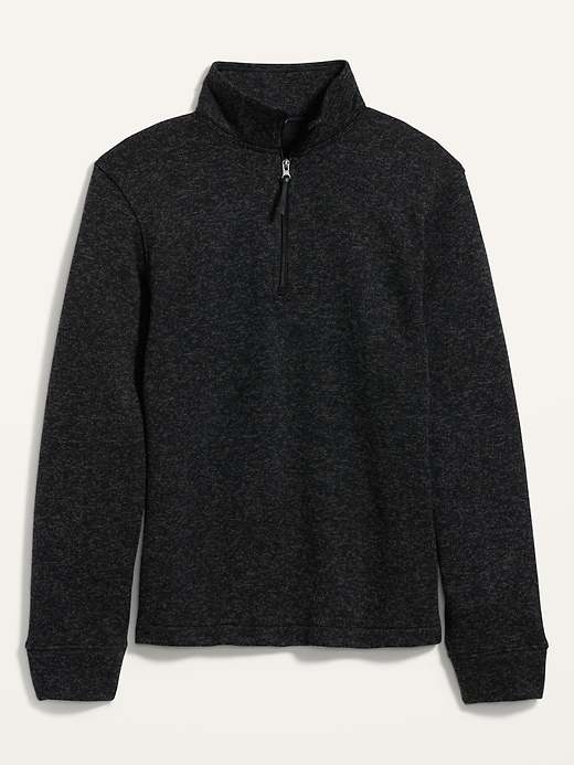 Image number 4 showing, Sweater-Fleece Mock-Neck Quarter Zip Sweatshirt