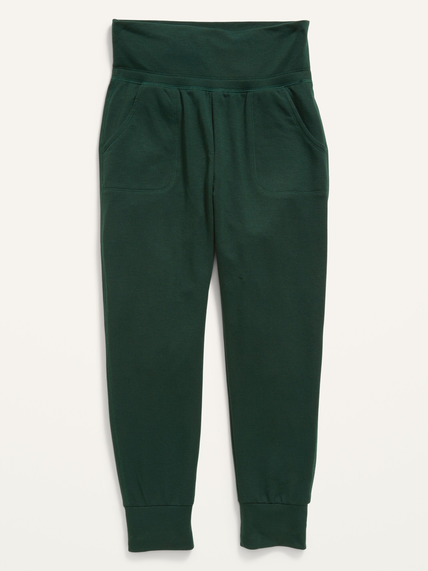 pocket design drawstring fold sweatpants