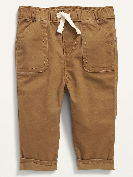 View large product image 1 of 2. Unisex Soft Twill Pull-On Pants for Baby