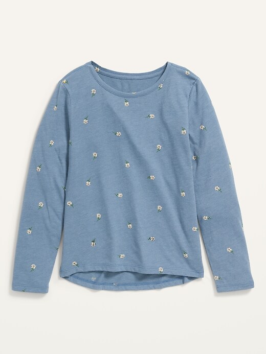 View large product image 1 of 2. Softest Long-Sleeve Printed T-Shirt for Girls