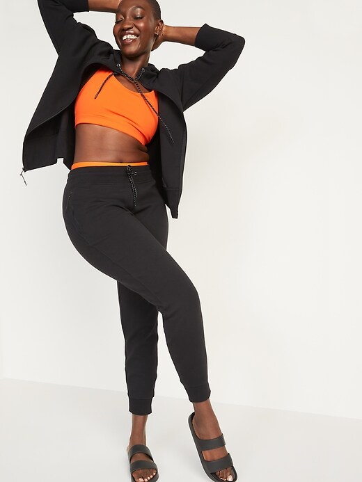 Image number 3 showing, High-Waisted Dynamic Fleece Jogger Sweatpants for Women