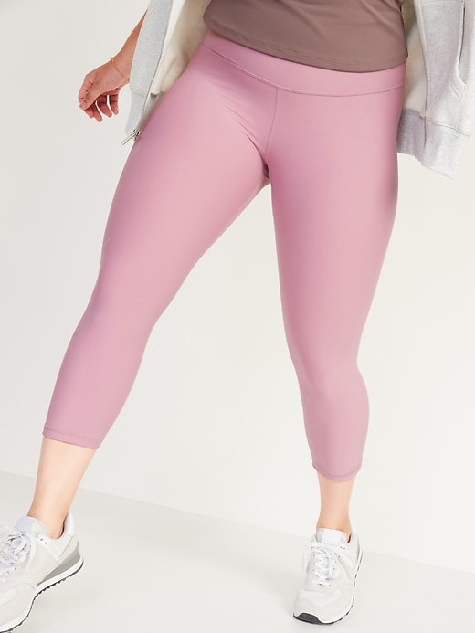 Image number 1 showing, Extra High-Waisted PowerSoft Crop Leggings