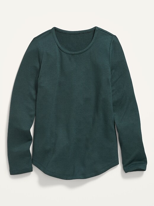 Cozy-Knit Long-Sleeve T-Shirt for Girls