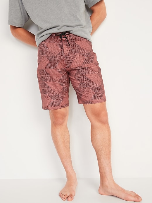 View large product image 1 of 2. Patterned Built-In Flex Board Shorts -- 10-inch inseam
