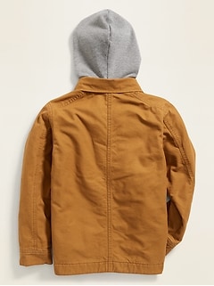 Hooded Workwear Jacket For Boys Old Navy