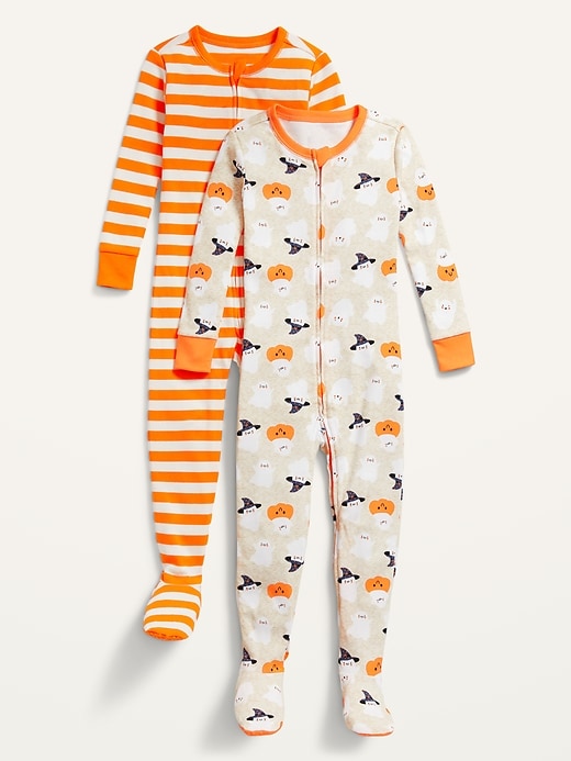 View large product image 1 of 2. Unisex 2-Pack Footie Pajama One-Piece for Toddler & Baby