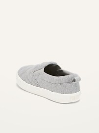 View large product image 3 of 4. Unisex Quilted Jersey Slip-Ons for Toddler