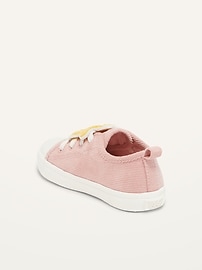 View large product image 3 of 4. Unisex Corduroy Star-Patch Sneakers for Toddler