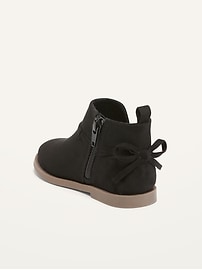 View large product image 3 of 4. Faux-Suede Ankle Boots for Toddler Girls