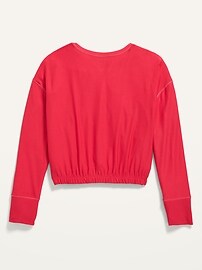 View large product image 3 of 3. Breathe ON Cropped Cinched-Hem Top for Girls