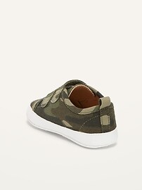 View large product image 3 of 4. Unisex Double-Strap Camo Sneakers for Baby