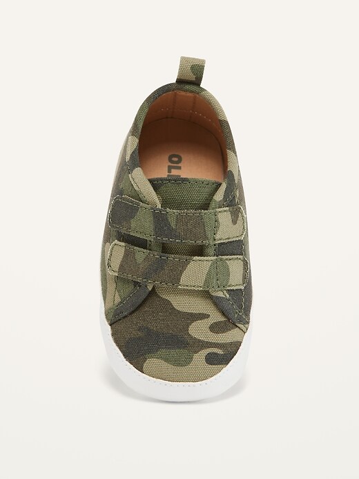 View large product image 2 of 4. Unisex Double-Strap Camo Sneakers for Baby