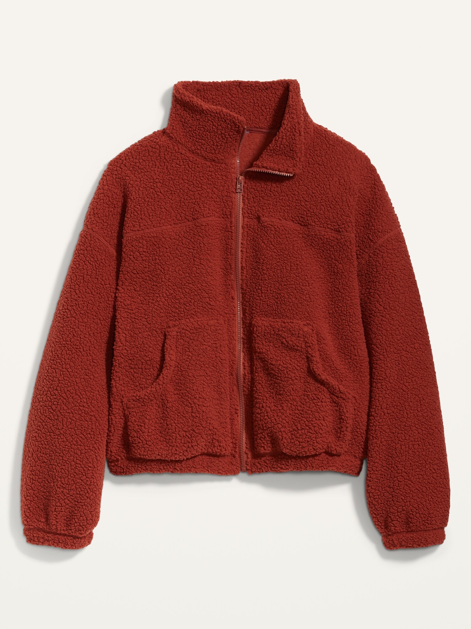 Slouchy Sherpa Zip Jacket for Women | Old Navy