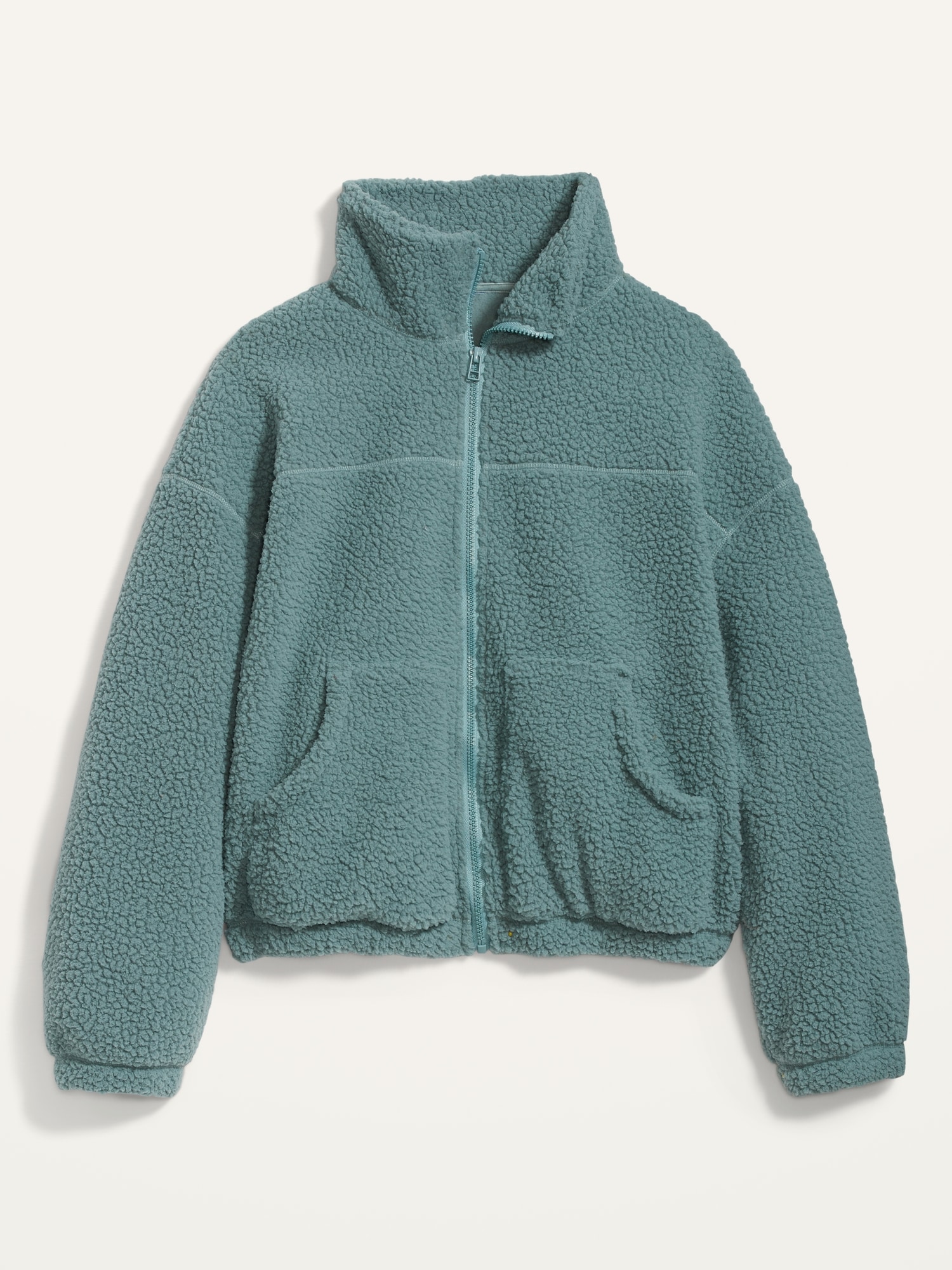 Slouchy Sherpa Zip Jacket for Women | Old Navy