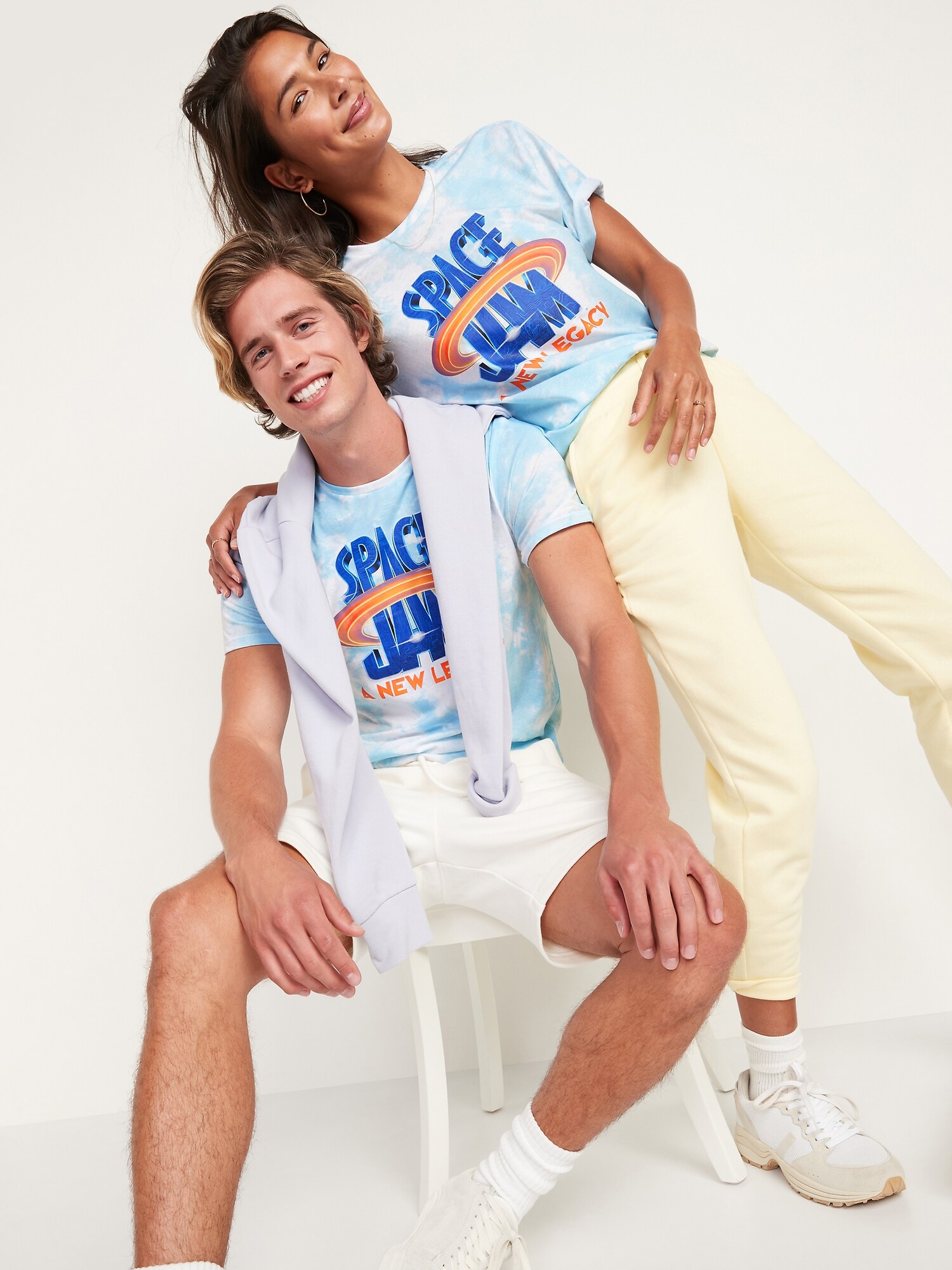 Space Jam A New Legacy™ Tie-Dye Gender-Neutral Graphic T-Shirt for Adults