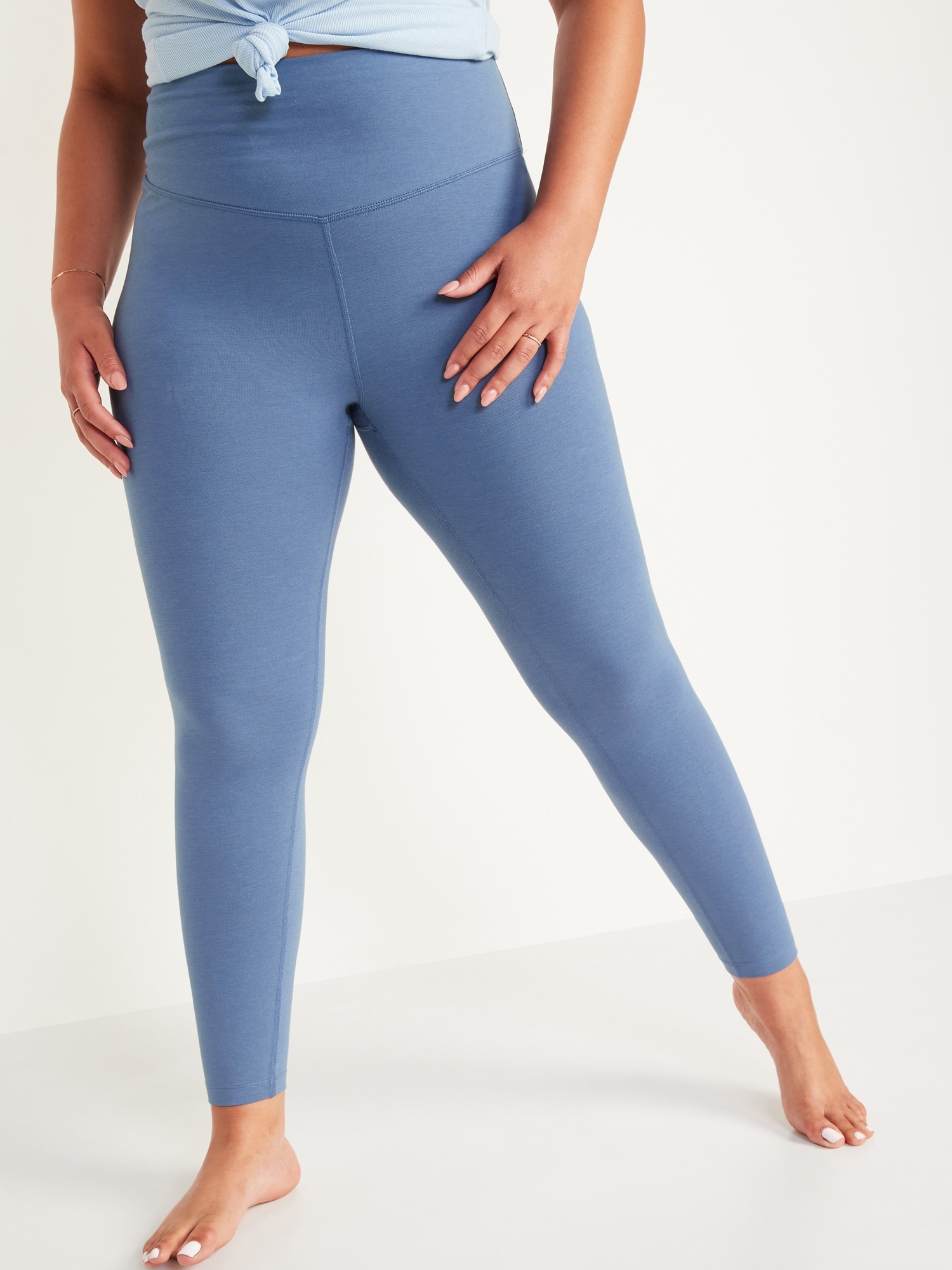 NEW OLD NAVY LEGGING TRY ON REVIEW / EXTRA HIGH WAISTED POWERCHILL  CROSSOVER 7/8 FOR WOMEN 