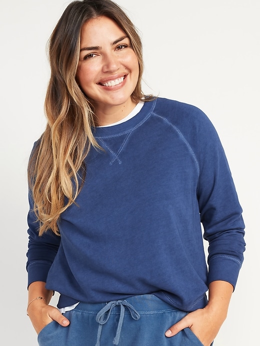 Image number 1 showing, Vintage Specially Dyed Crew-Neck Sweatshirt