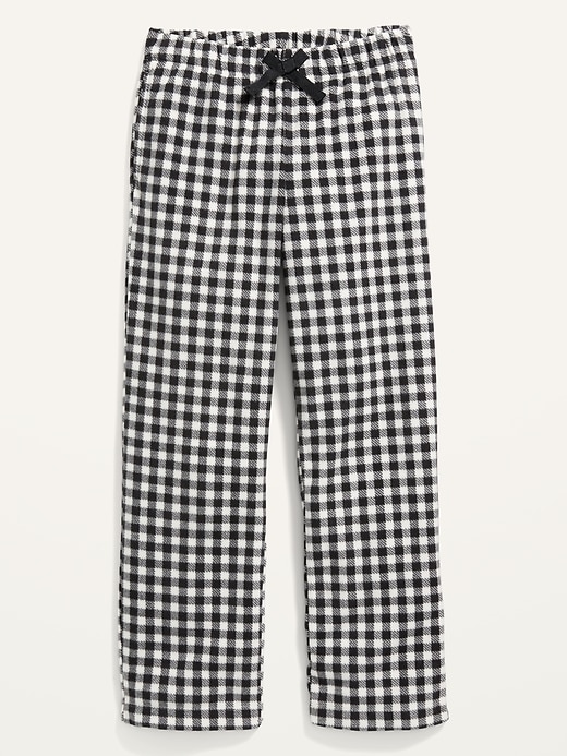 View large product image 1 of 1. Printed Micro Fleece Straight Pajama Pants for Girls