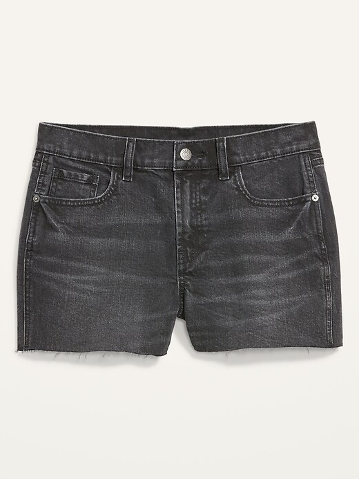 Image number 4 showing, Mid-Rise Boyfriend Cut-Off Jean Shorts for Women -- 3-inch inseam