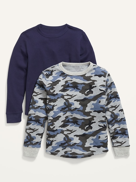 Old Navy Long-Sleeve Thermal T-Shirt 2-Pack For Boys. 1