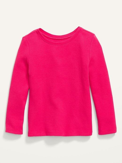 View large product image 1 of 1. Unisex Long-Sleeve Solid Thermal T-Shirt for Toddler