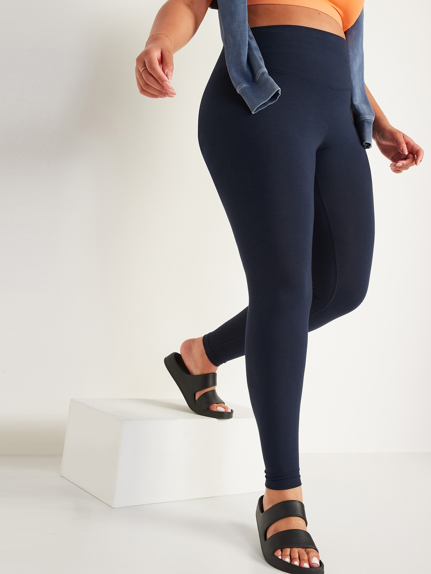 Gerrycan Blue and Navy Full Length Compression Activewear Leggings
