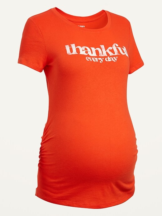 Image number 4 showing, Maternity Matching Thanksgiving Graphic T-Shirt