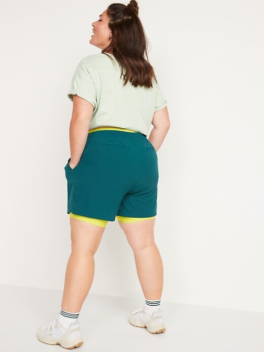 Image number 8 showing, Mid-Rise StretchTech Shorts for Women -- 5-inch inseam