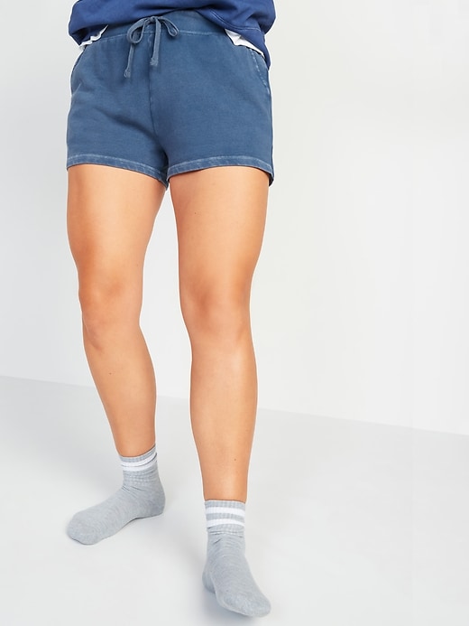 Image number 1 showing, Mid-Rise French Terry Sweat Shorts-- 3-inch inseam