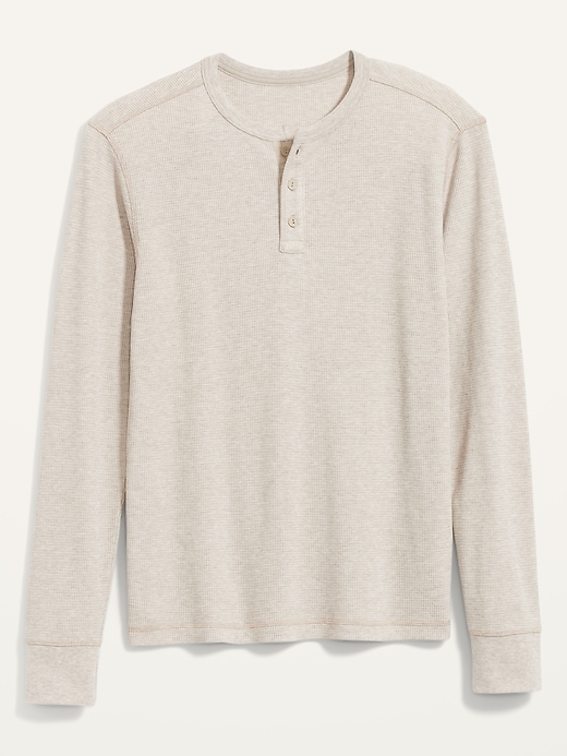Image number 4 showing, Thermal-Knit Long-Sleeve Henley T-Shirt