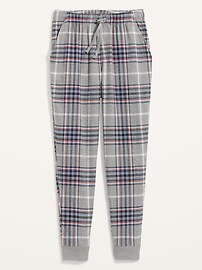 Plaid Flannel Jogger Pajama Pants for Men