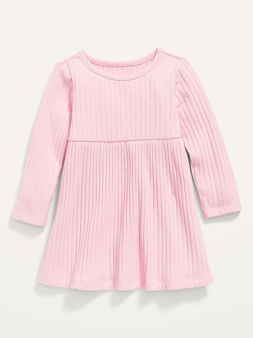 View large product image 1 of 2. Long-Sleeve Rib-Knit Dress for Baby