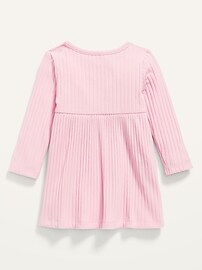 Long-Sleeve Rib-Knit Dress for Baby