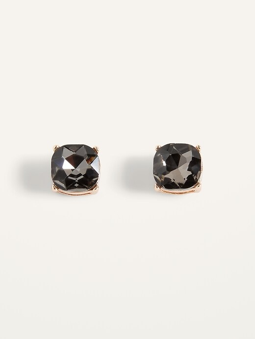 Old Navy Crystal-Stone Stud Earrings for Women. 1