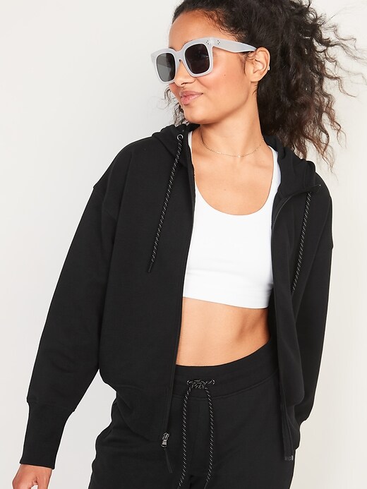 Dynamic Fleece Zip Hoodie for Women Old Navy