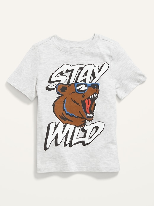 View large product image 1 of 1. "Stay Wild" Unisex Graphic Tee for Toddler