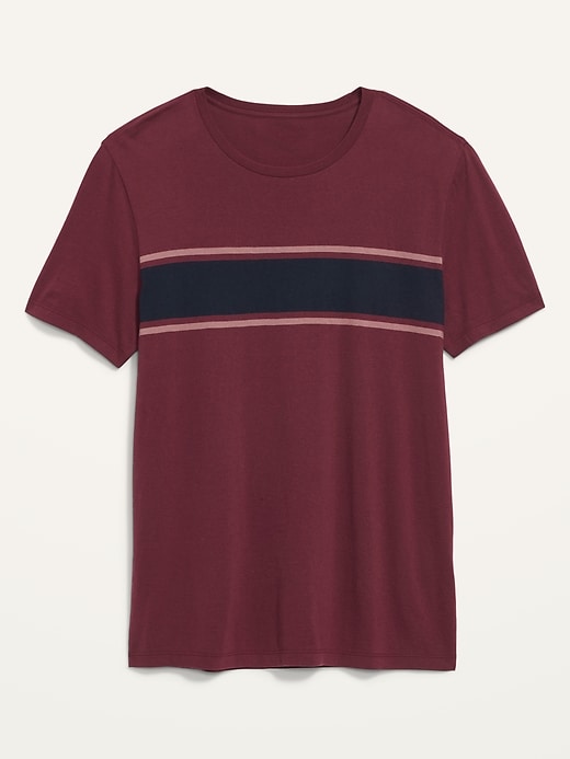 Image number 4 showing, Soft-Washed Chest-Stripe Crew-Neck T-Shirt