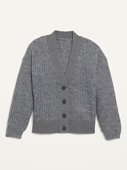 Image number 4 showing, Cozy Shaker-Stitch Button-Front Cardigan Sweater for Women
