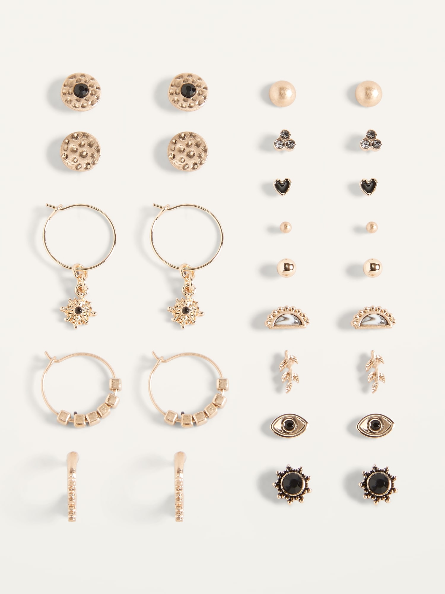 Gold-Toned Earrings Variety 14-Pack For Women | Old Navy