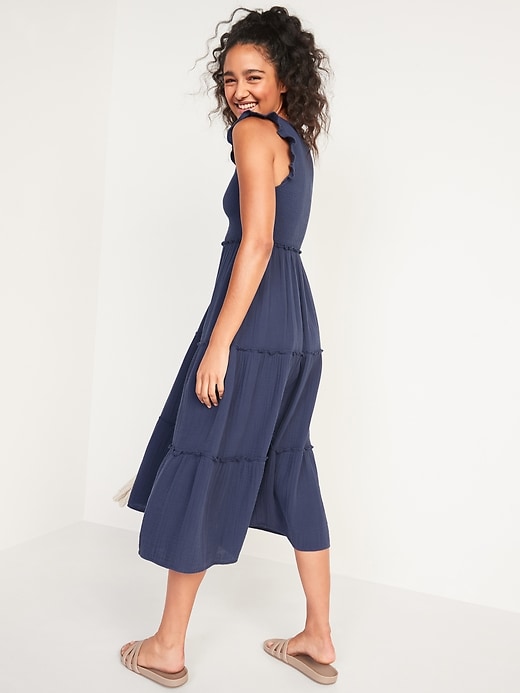 Fit & Flare Smocked Maxi Dress for Women | Old Navy
