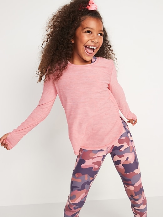 View large product image 1 of 3. Breathe ON Tulip-Hem Long-Sleeve Top for Girls
